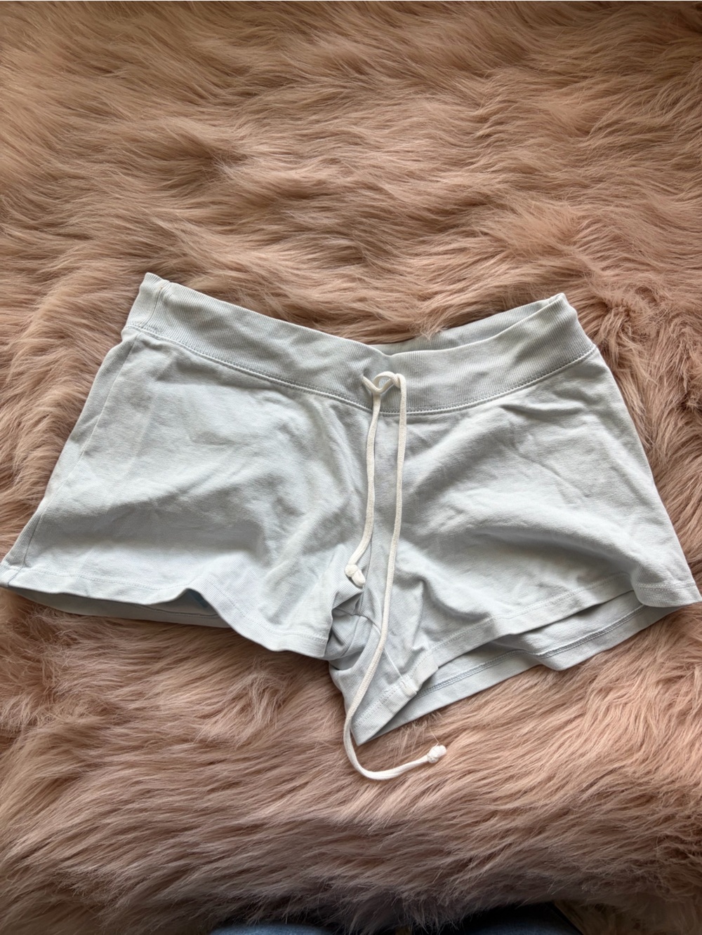 Brandy Melville Light Gray Drawstring Lounge Shorts